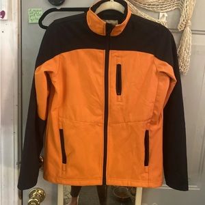 WOMENS COWGIRL LEGEND JACKET RN94894 SIZE Small ORANGE & BLACK Zip Front
